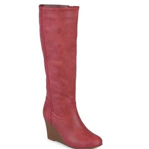 Hot Red Wedge Boots🔥 Barely Worn